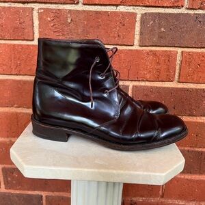 Vintage Giorgio Armani brown lace up ankle boots